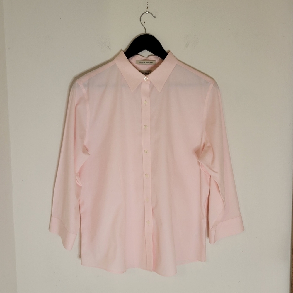 L.L. Bean Womens Dress Button-Down Shirt - Size (L) - Excellent Condition